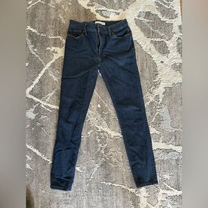 Loft Modern High Waist Skinny Ankle Blue Jean size 24 00